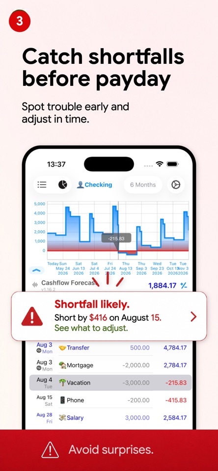 Foreseenly™ Cash Flow Forecast screenshot 3