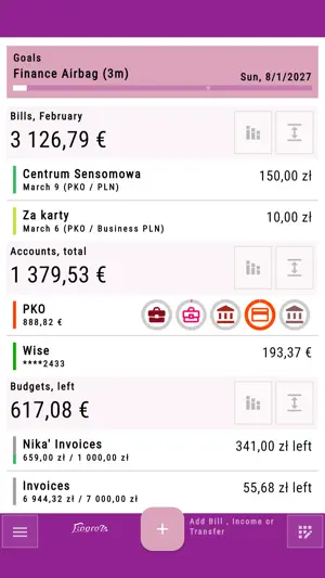Fingrom: Expense Tracker screenshot 1