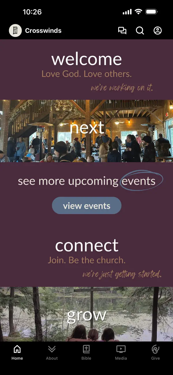 Screenshot #1 pour Crosswinds Church Oronoco