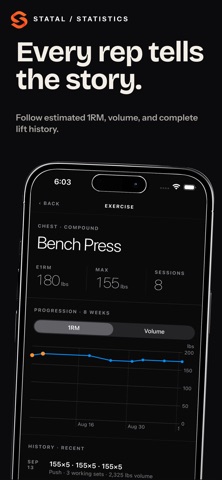 Statal: Gym Workout Tracker screenshot 3