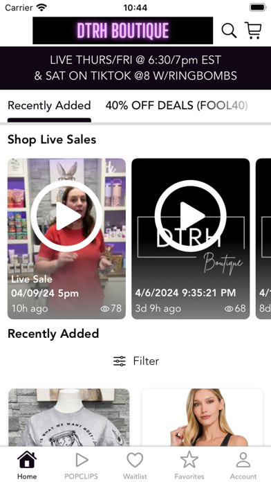 DTRH BOUTIQUE Screenshot