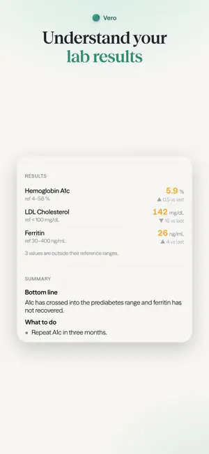 Vero: AI Health Assistant screenshot 2