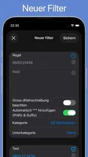 sms filterpro iphone bildschirmfoto 3
