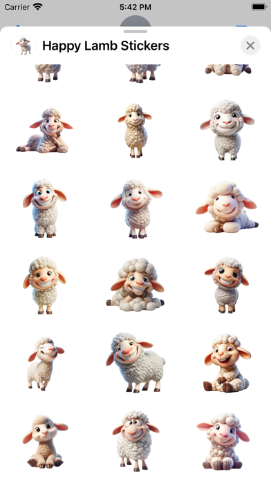 Screenshot #2 pour Happy Lamb Stickers