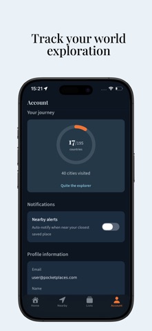 Pocket Places: Bucket List screenshot