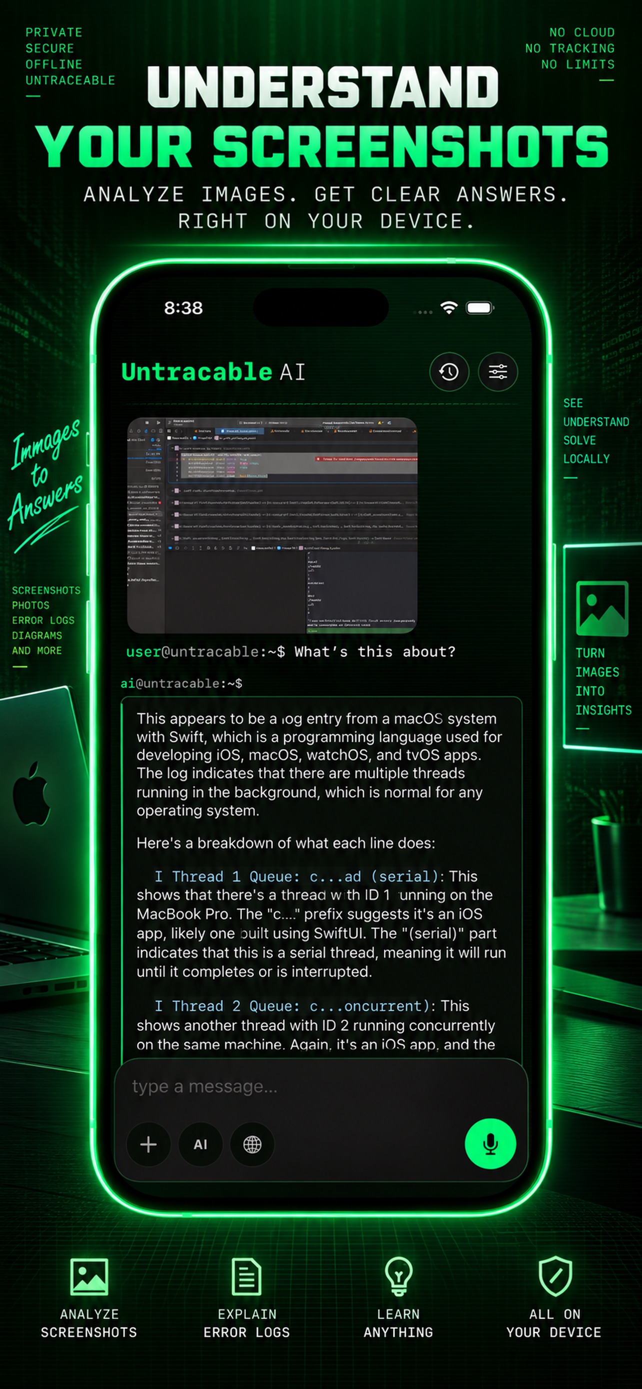 Screenshot 3 of Untraceable AI