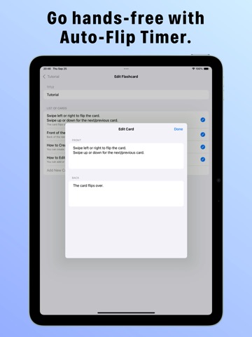 Flashcard Pro: Study & Learn iPad screenshot