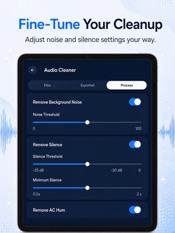 Alua: Audio Cleaner iPad screenshot