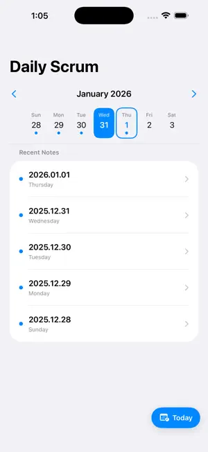 DailyScrum: Stand-up Meeting screenshot 1