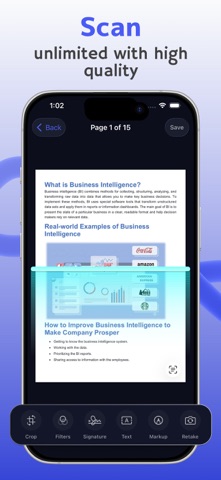 PDF Scanner - Scan Docs & OCR Screenshot 1 of 9