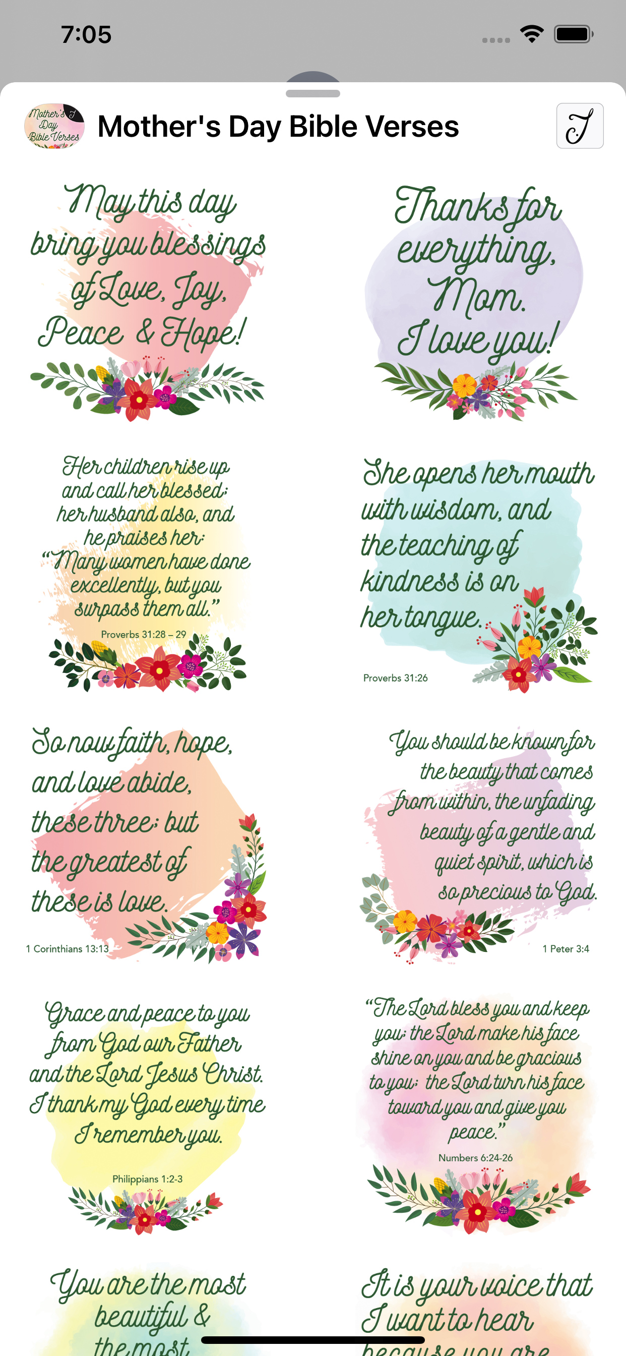 Mother's Day Bible Verses