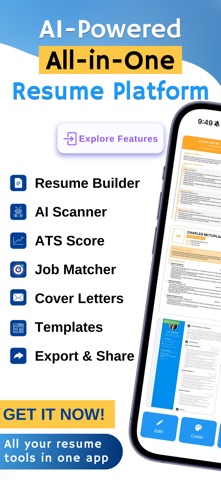 Resume Builder Pro: ResAI iPhone screenshot