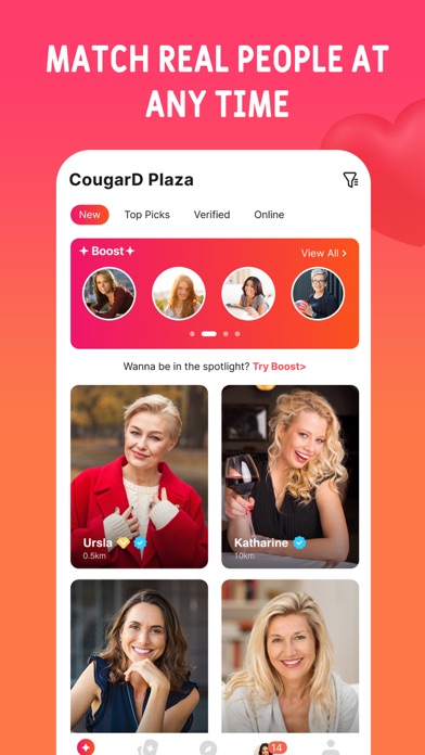 Cougar Dating App - CougarD Screenshot