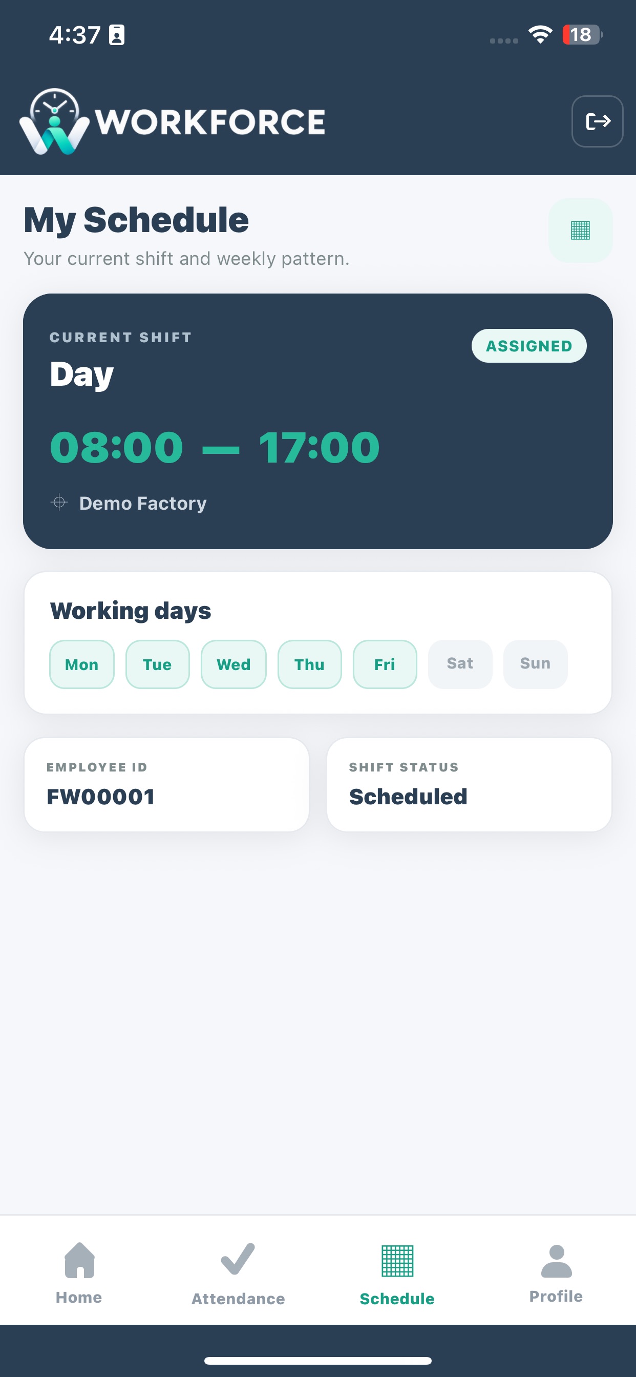 Screenshot 6 of workforce Attendance