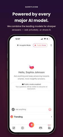 Queryloom: AI Social Network Screenshot 3 of 7