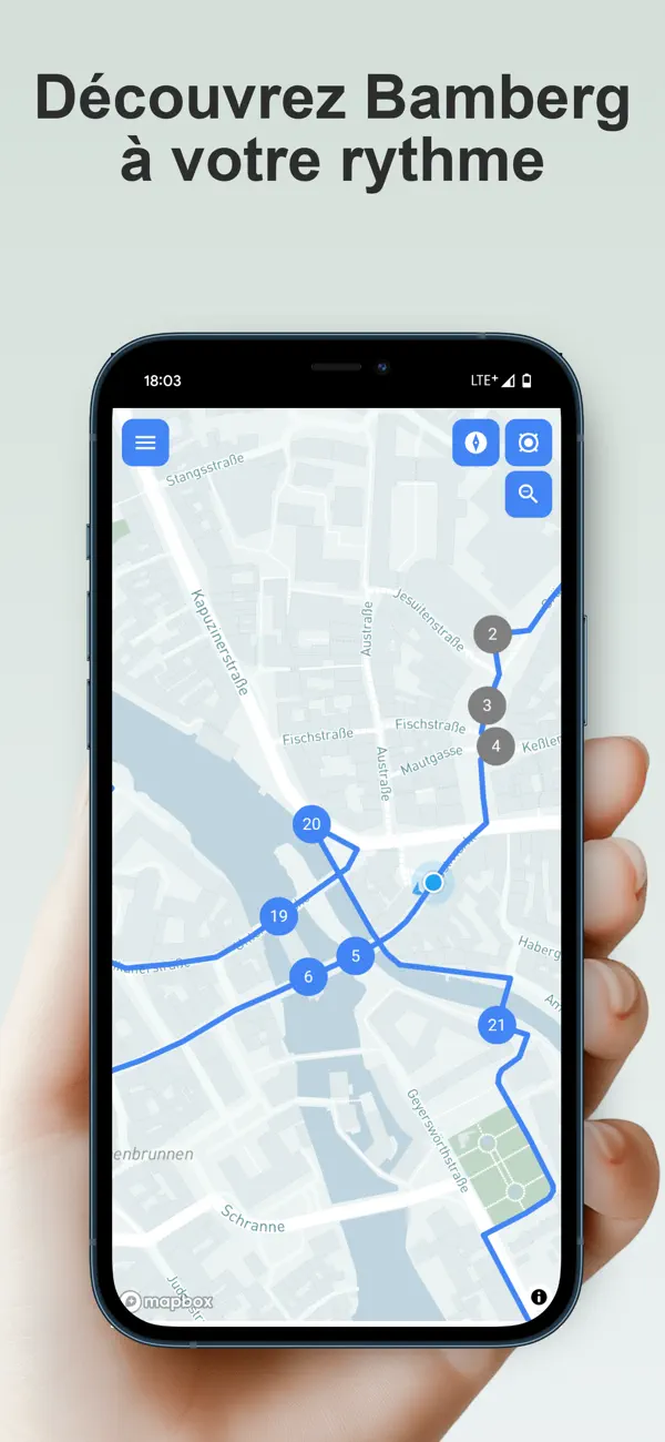 Screenshot #1 pour Votre visite guidée de Bamberg
