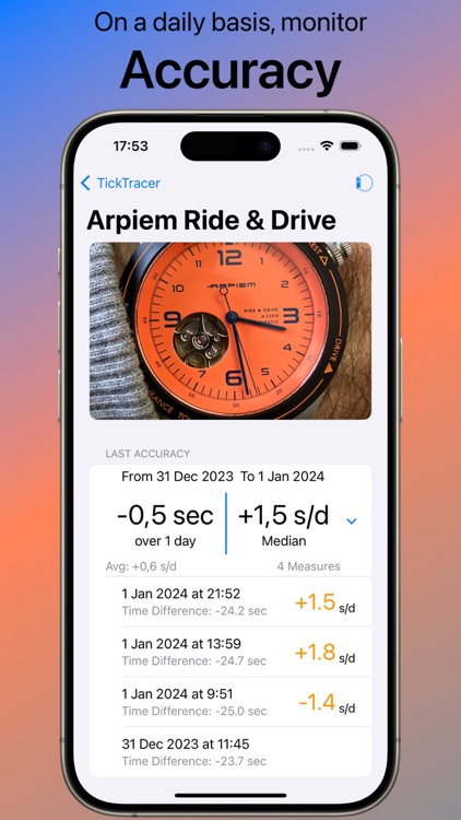 TickTracer - Watch Accuracy