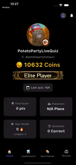 Big Potato Quiz screenshot 1