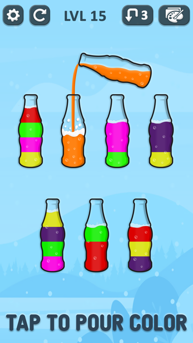 Screenshot #1 pour SortPuz 3d - Soda water Sort