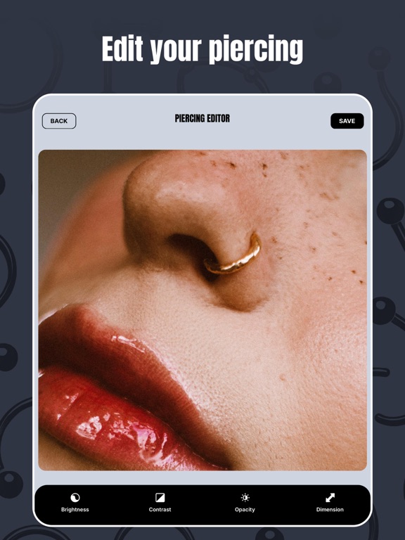 Piercing Photo Editor FX-pics iPad screenshot 6 - Photo & Video app