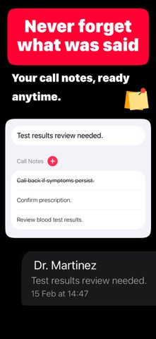 Never forget a call: CallBack screenshot