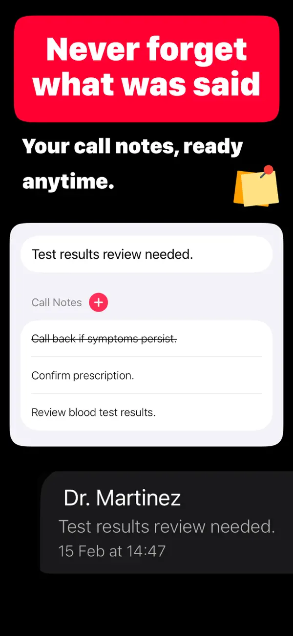Screenshot #3 pour Never forget a call: CallBack