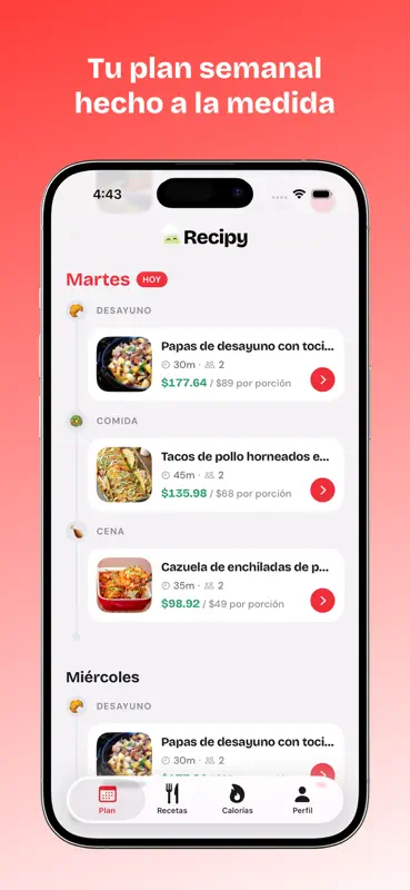 Recipy: Meal Planner & Recipes screenshot 3 of 4