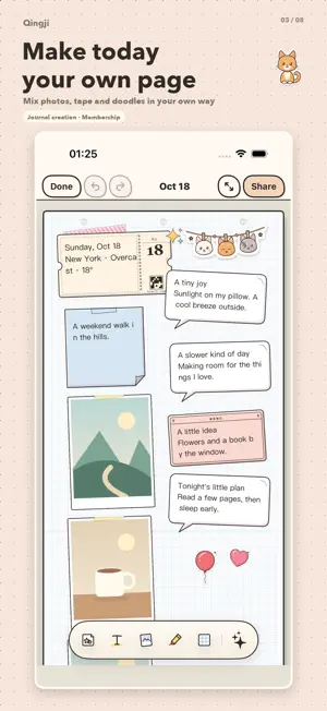 Qingji: Daily Journal & Notes screenshot 3