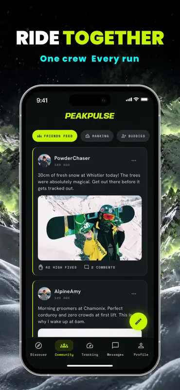 Berk: Ski Tracker & Community screenshot 3 of 7