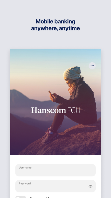 Screenshot 1 of Hanscom FCU Mobile Banking App