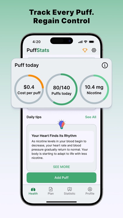 Quit Vaping - PuffStats