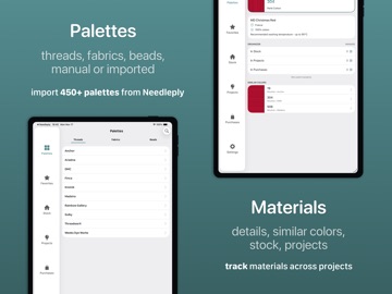Needlentory iPad screenshot