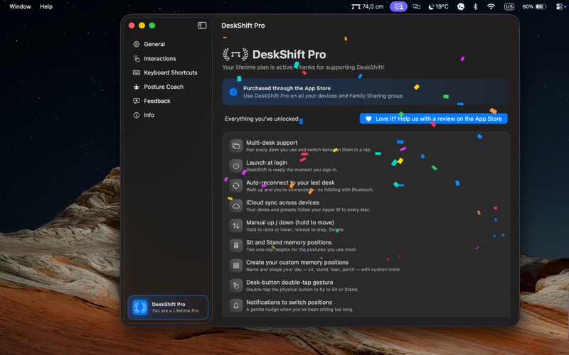 DeskShift: Standing Desk screenshot