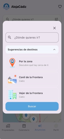 Aloja Cádiz iPhone screenshot