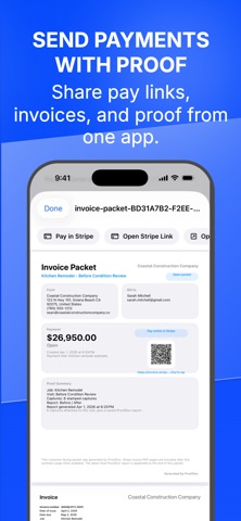ProofDoc: Work Proof & Pay iPhone screenshot