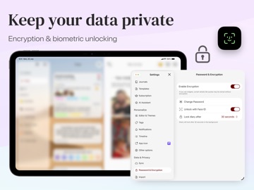 Diarly: Diary, Private Journal iPad screenshot