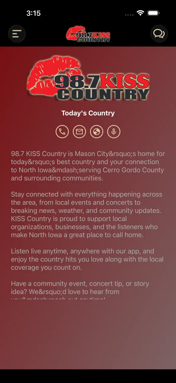 Screenshot #3 pour 98.7 KISS Country