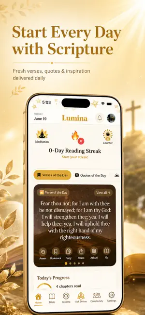 Audio Bible: Lumina AI App screenshot 1
