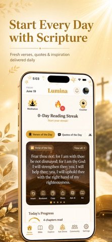 Audio Bible: Lumina AI App iPhone screenshot