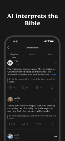 TBS - Bible Chat App Screenshot 1 of 4