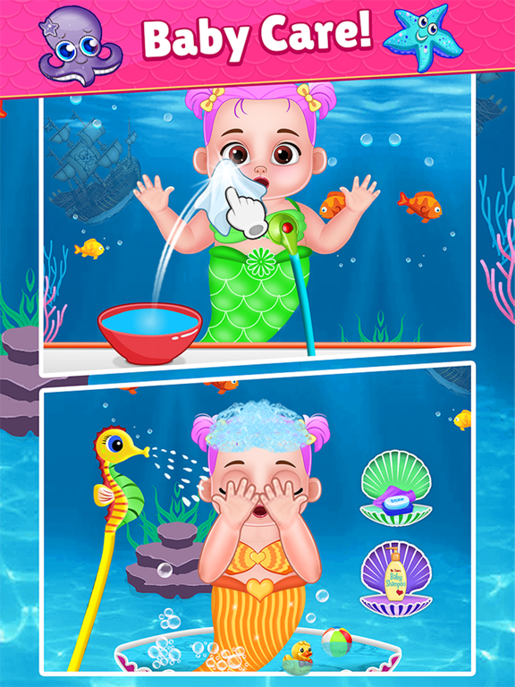 Screenshot #6 pour Mermaid Mom & Baby Care Game