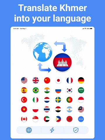 Khmer Translator: Voice, Photo iPad screenshot