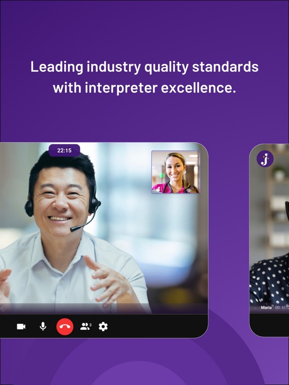 Jeenie: 24/7 Live Interpreting iPad screenshot 5 - Business app