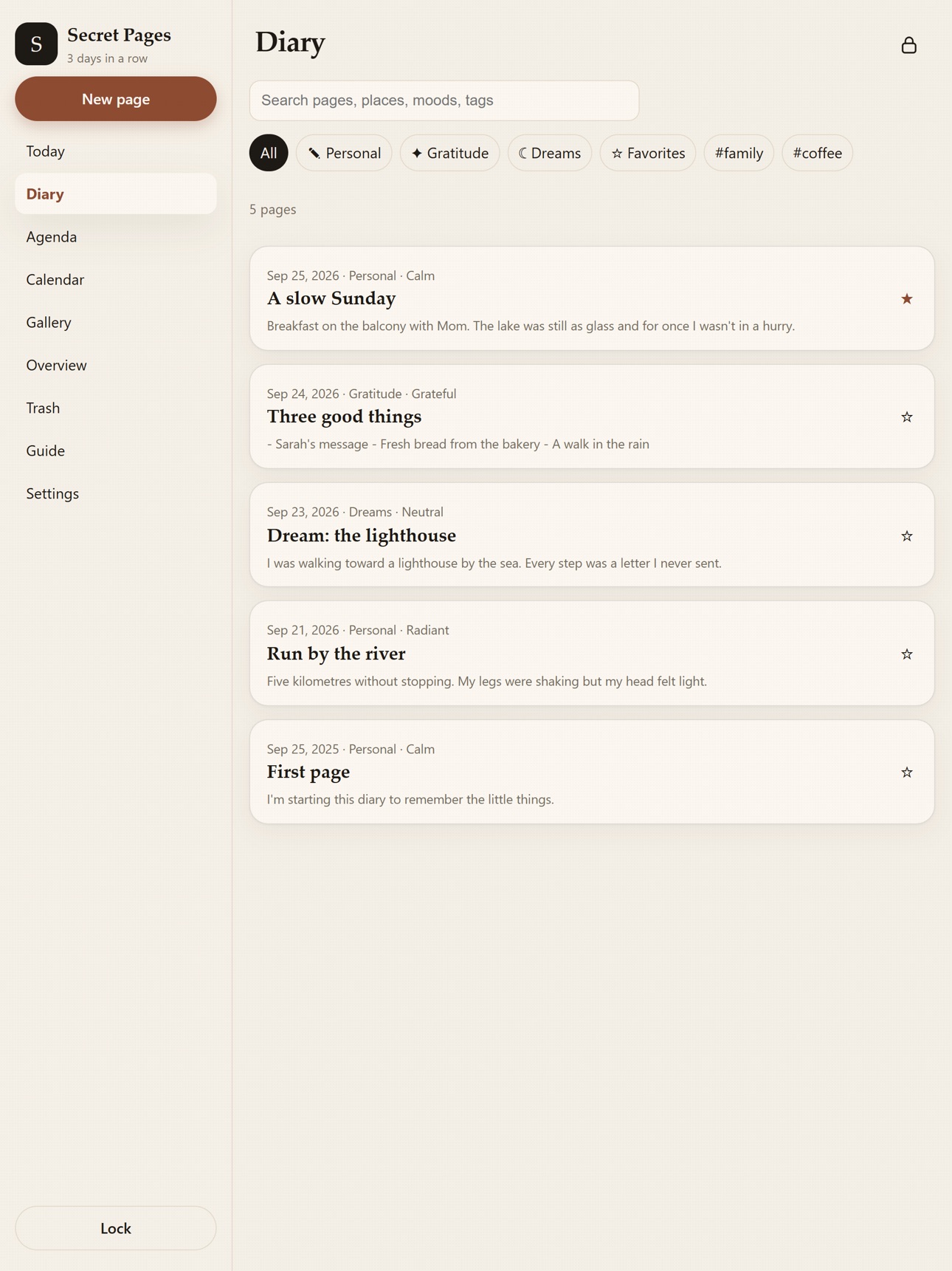 Screenshot 10 of Secret Pages: Private Diary