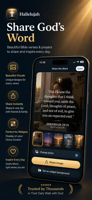 Hallelujah: Daily Bible Widget screenshot 2
