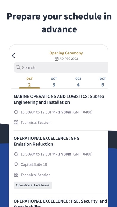 ADIPEC Screenshot