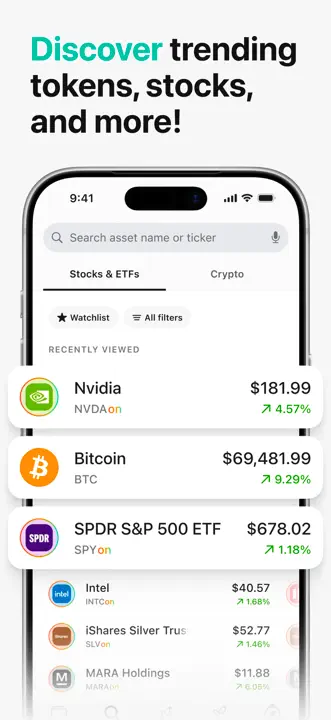 MEW Wallet・Stocks and Cryptoのスクリーンショット（5/7）