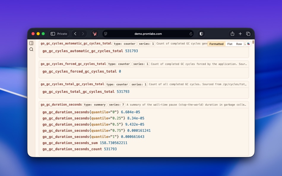 #5. Prometheus Formatter (macOS) Ved: Shahab Kondri