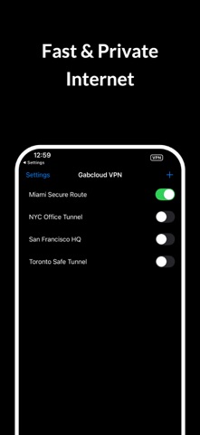 Gabcloud: WireGuard VPN Screenshot 1 of 5