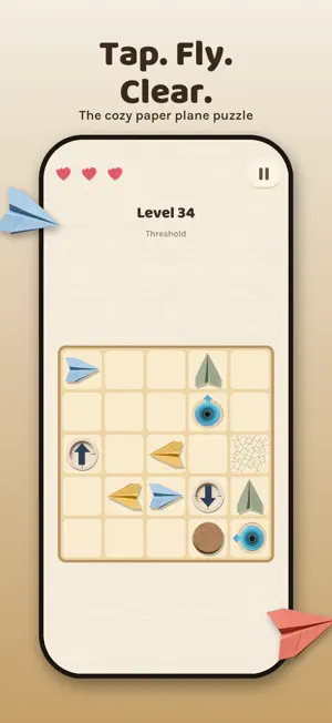 Whoosh: Paper Plane Puzzle screenshot 2